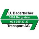 Ueli Badertscher Transport AG Tel. 033 359 37 37