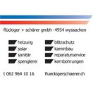 Flückiger + Schärer Gmbh, Ihr Partner für Sanitär u. Heizung Tel. 062 964 10 16